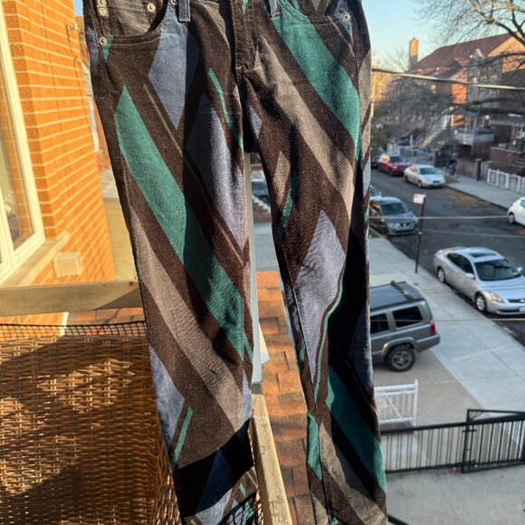 AG Adriano Goldschmied Legging Super Skinny Corduroy Pants Blue 24R Maximalist - Picture 2 of 16